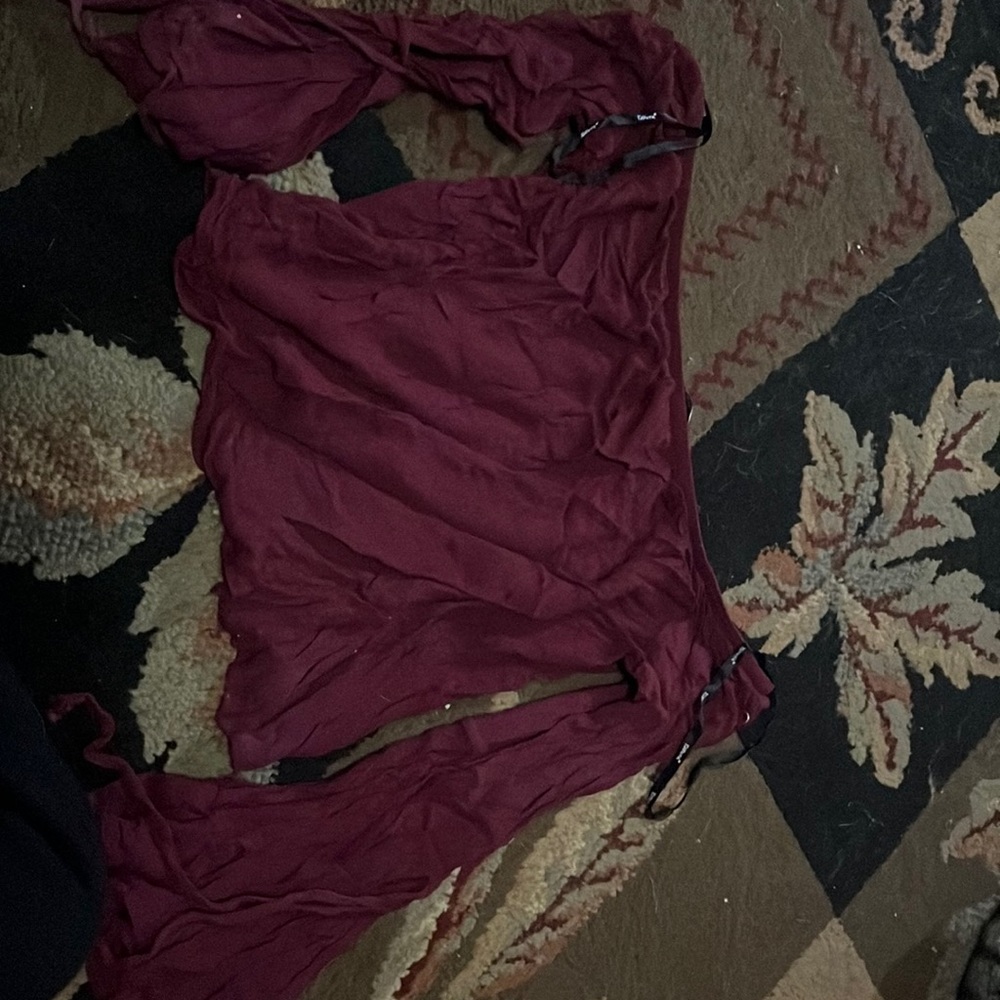 Maroon colored